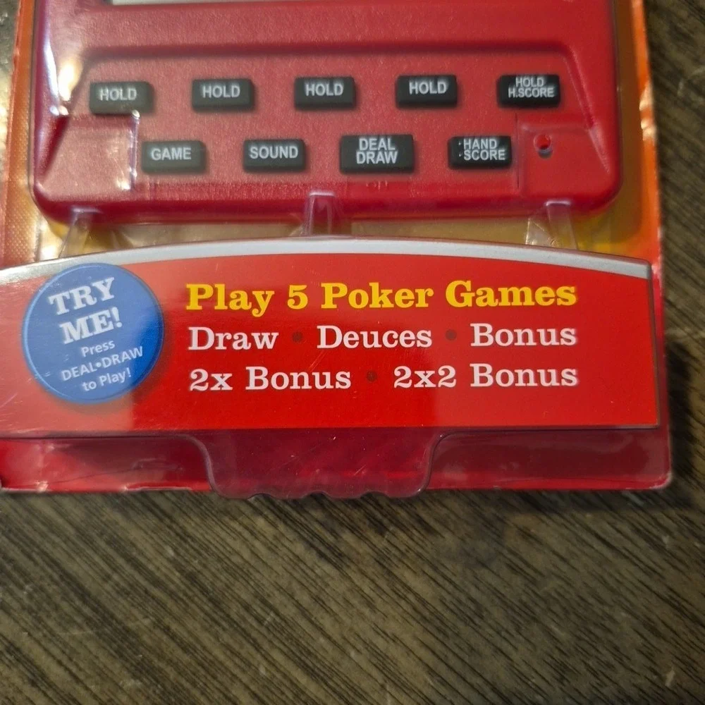 NIP Handheld Electronic Poker 5 Games in One Draw*Deuces*Bonus*2xBonus& 2x2Bonus